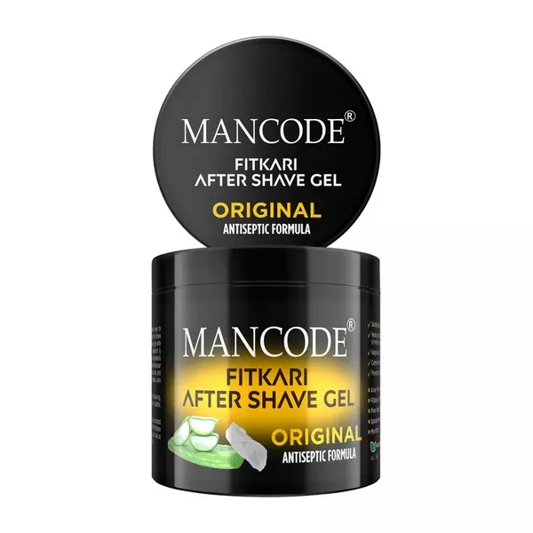 Mancode Fitkari After Shave Gel For Men Original Antiseptic Formula - 100 gm