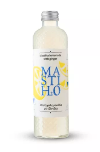 MASTIH2O Sparkling Mastiha Lemonade with Ginger, 330 ml