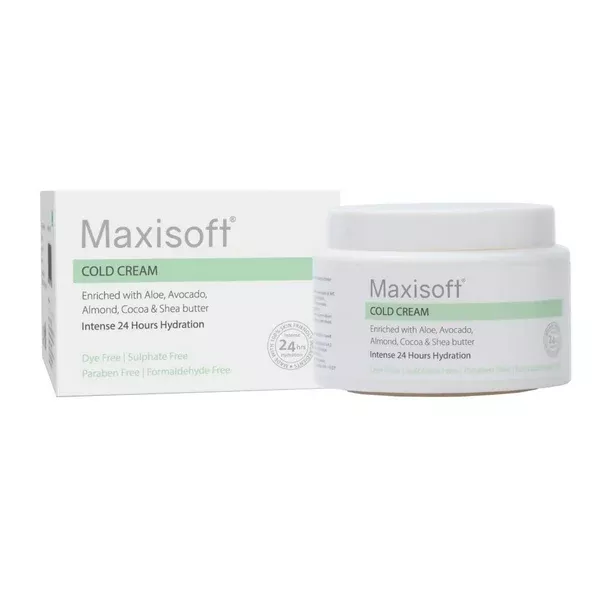 Maxisoft Cold Cream Vitamin E Glowing and Moisturized Skin - 100 gm