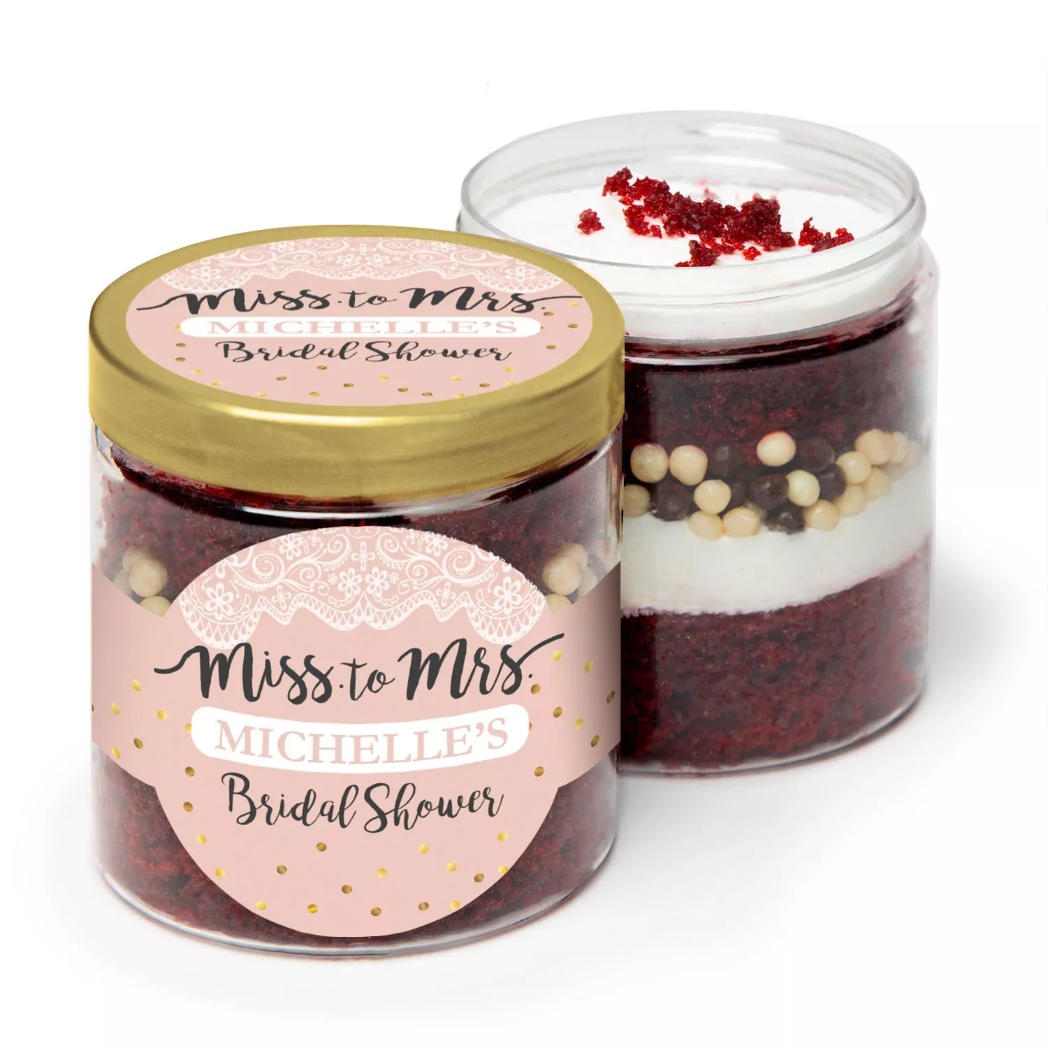 Miss to Mrs Bridal Shower - Incredible Cake in a Jar