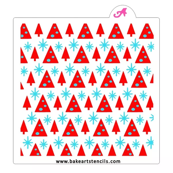 Modern Winter Pattern Stencil Set