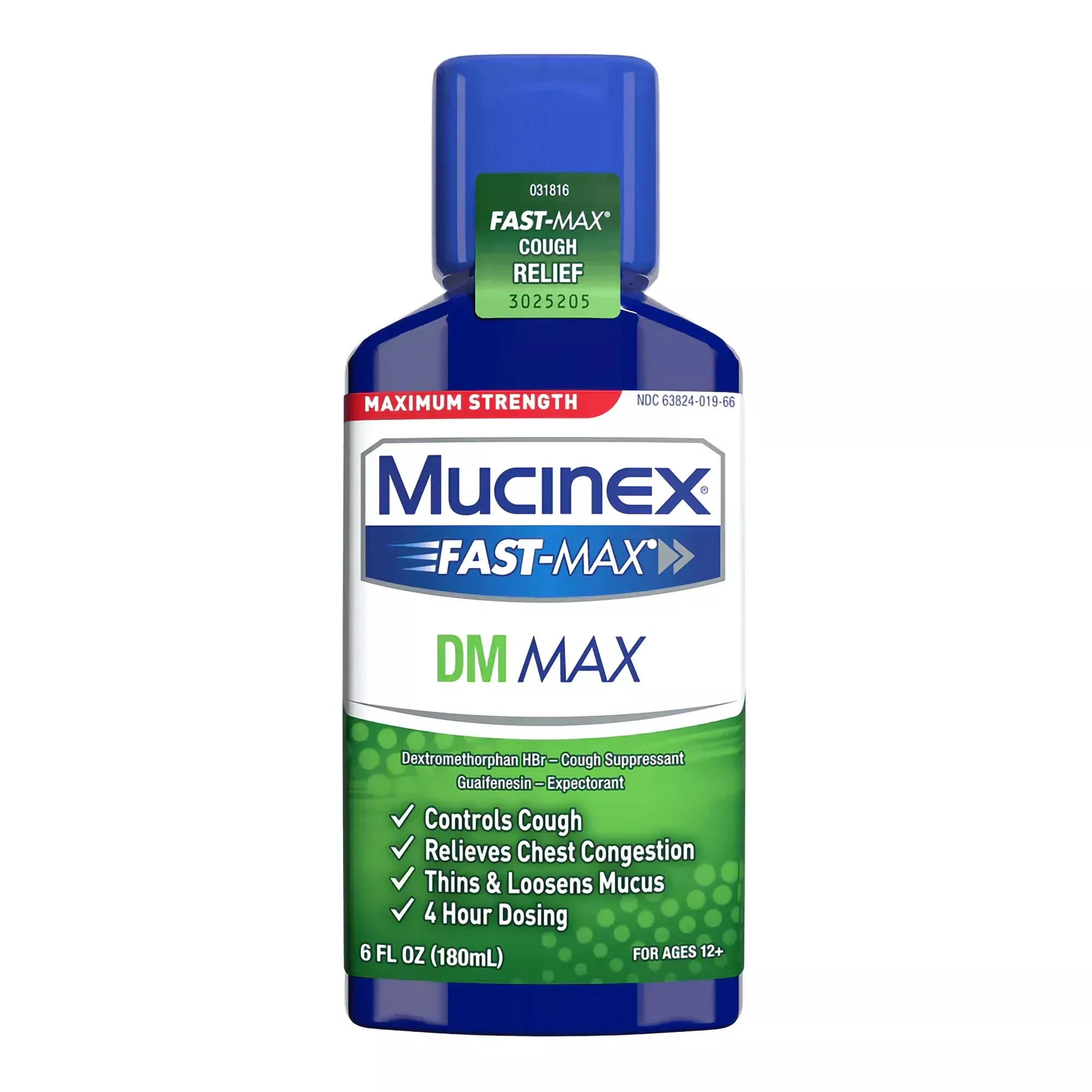Mucinex Fast-Max™ DM Max Strength Cough Relief, Cherry, 6 oz.