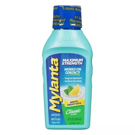 Mylanta Maximum Strength Antacid & Antigas, 12 fl. oz.