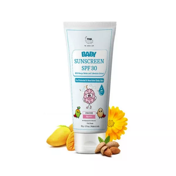 The Natural Wash Sunscreen for Babies SPF 30 UVA/UVB PA+++ - 50 gm