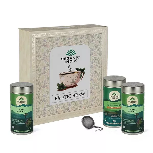 Organic India Exotic Brew Gift Box - Gift Box