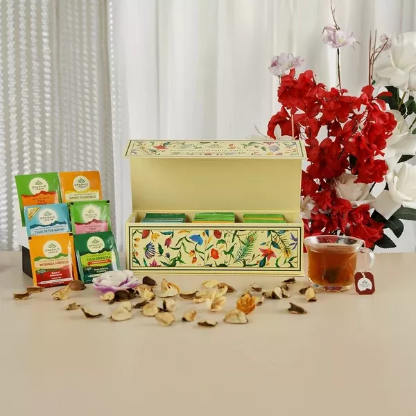 Organic India Premium Speciality Tulsi Teas 60 Tea Bags - Gift Box