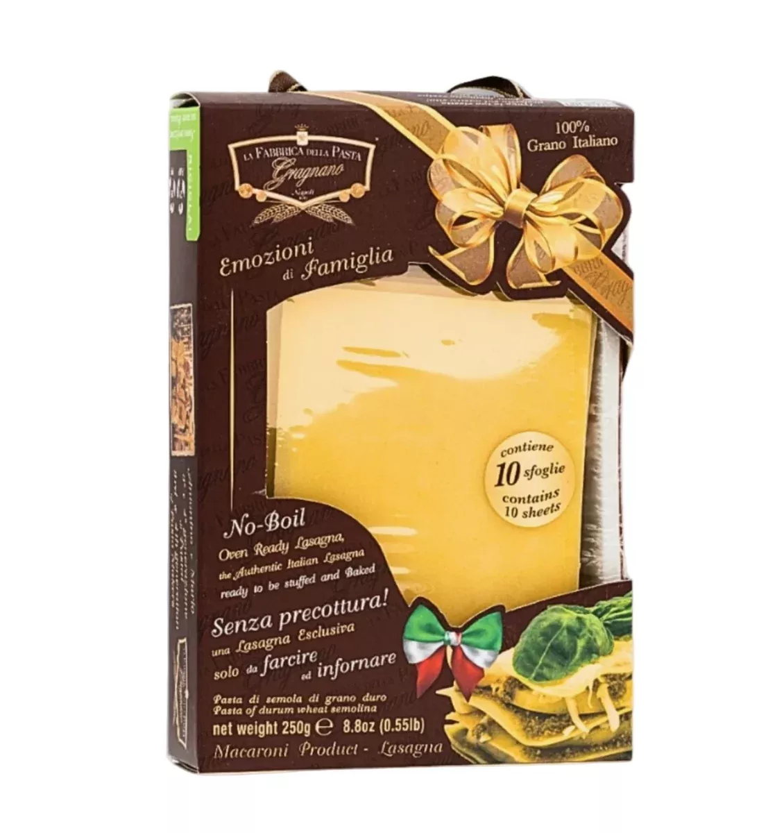 Oven Ready Lasagna Sheets IGP Dried Pasta (Italy)