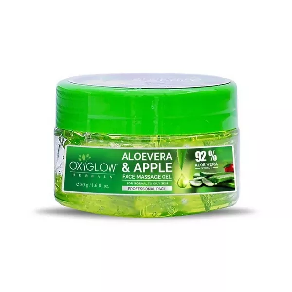 Oxyglow Herbals Aloevera Apple Face Massage Gel - 50 gm