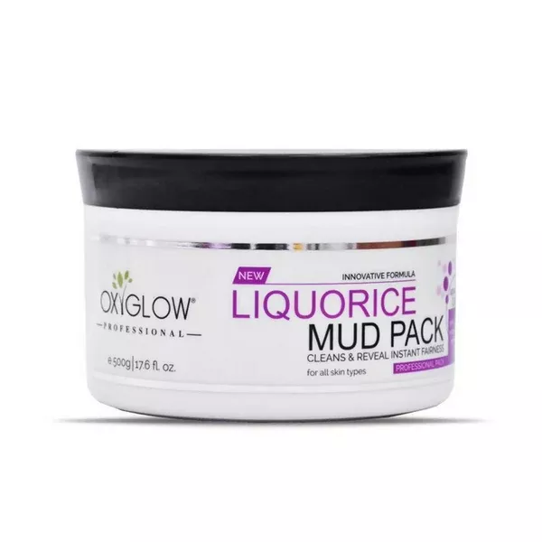 Oxyglow Herbals Liquorice Mud Pack - 500 gm