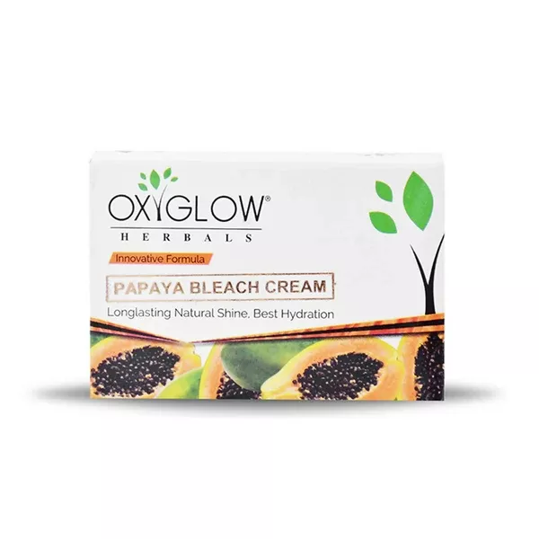 Oxyglow Herbals Papaya Bleach Cream - 50 gm