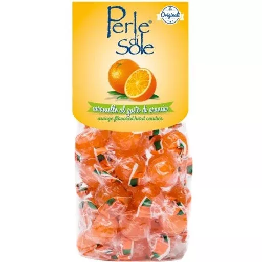 PERLE DI SOLE Orange Drop Candies - 200g (7oz)