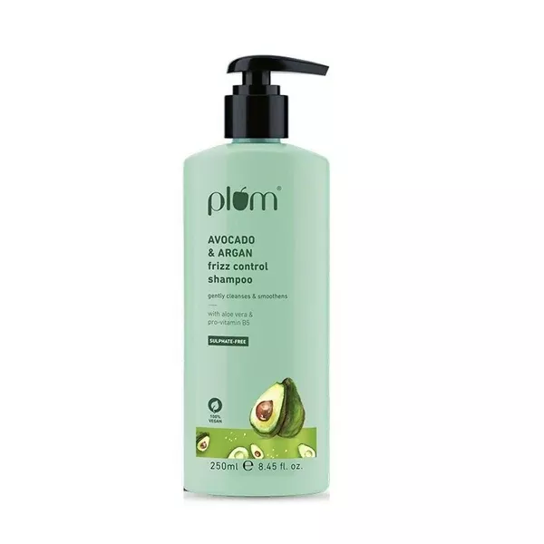 Plum Avocado & Argan Oil Sulphate-Free Shampoo For Frizzy Hair - 250 ml
