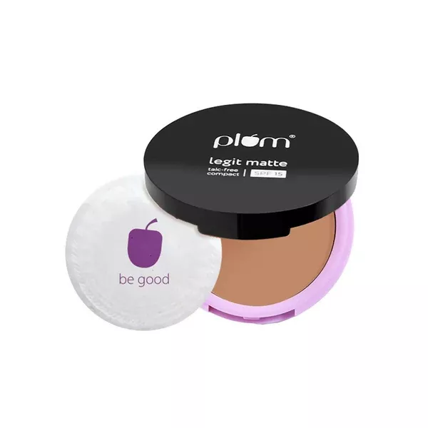 Plum Legit Matte Talc-Free Compact With SPF15 - Brew Brilliance 133 Y - 9 gm