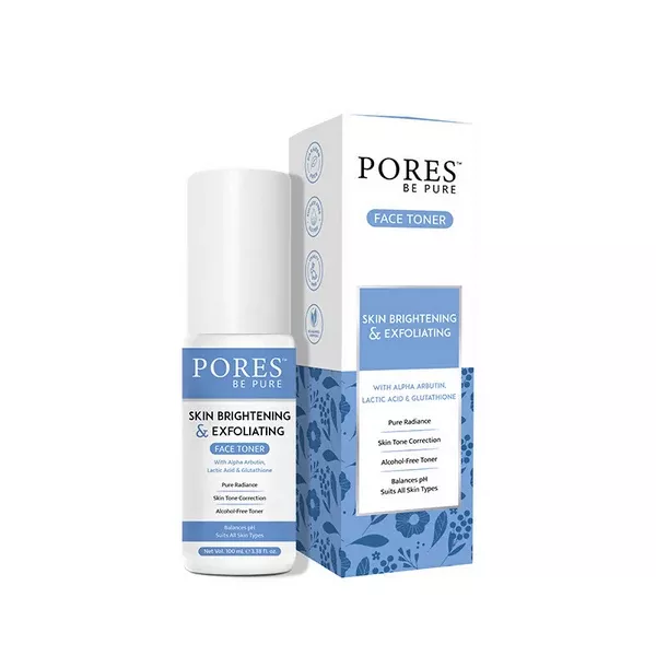 Pores Be Pure Skin Brightening & Exfoliating Face Toner - 100 ml