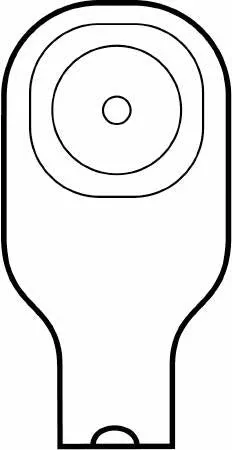 Premier™ Flextend™ One-Piece Drainable Beige Colostomy Pouch, 9 Inch Length, 1 Inch Stoma, 10 ct
