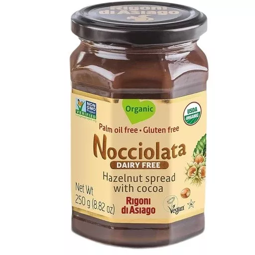 RIGONI Nocciolata Dairy Free Organic Hazelnut Spread - 250g (8.82oz)