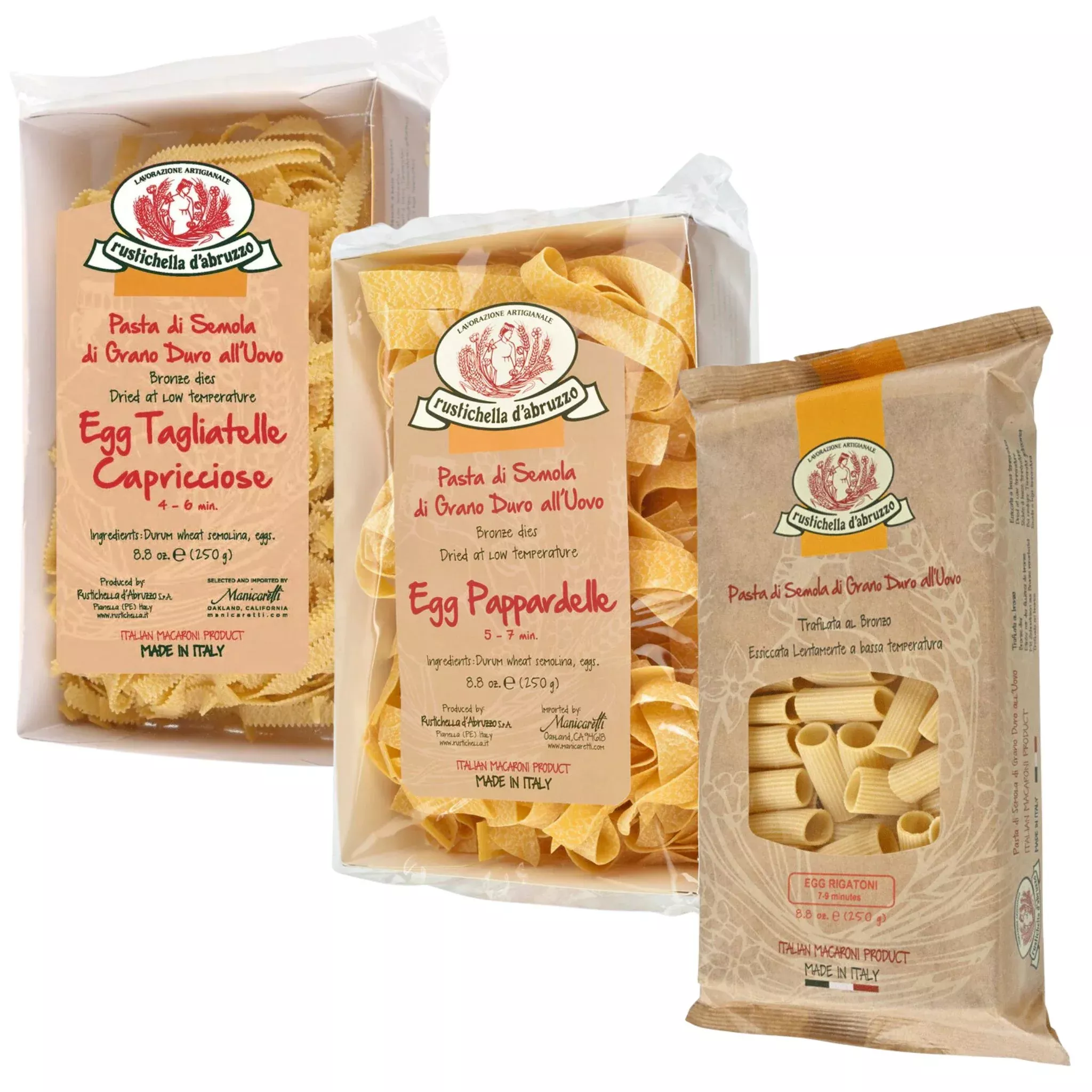 Rustichella d’Abruzzo Egg Pasta Trio