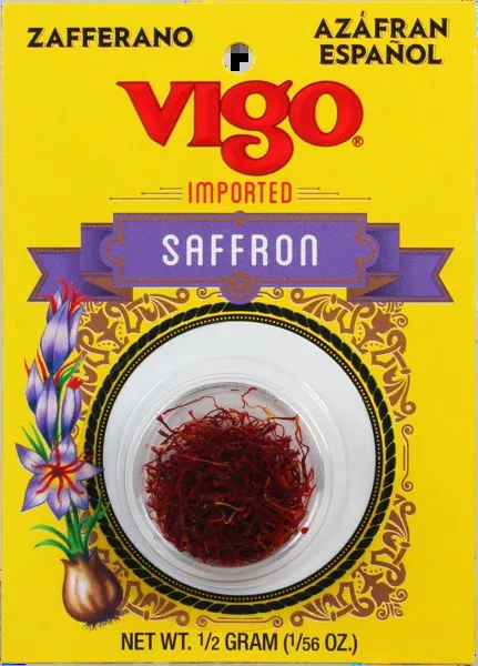 Saffron, Imported (Vigo) 0.0179 oz (0.5 g)