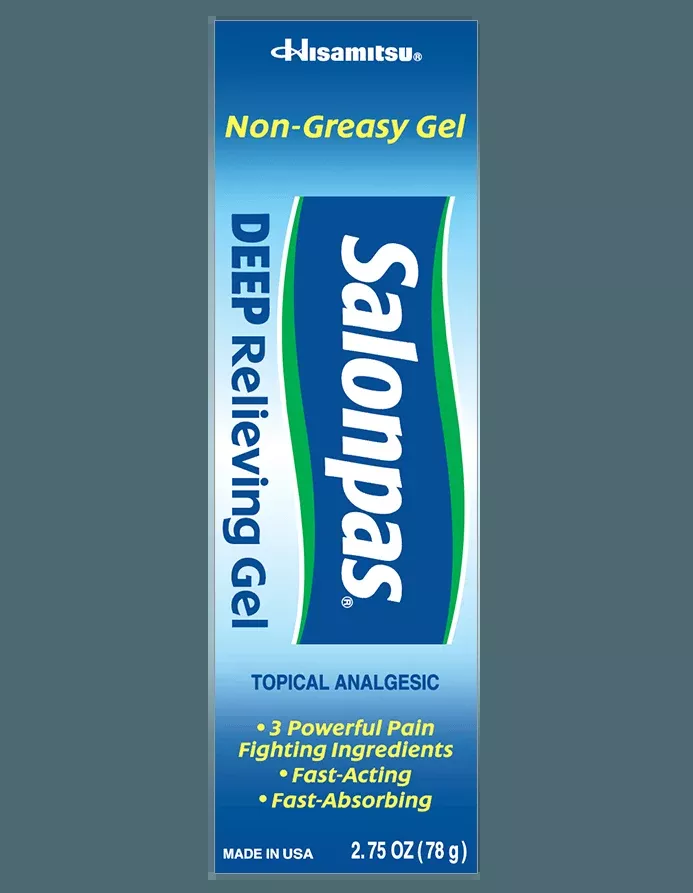 Salonpas Deep Relieving Topical Pain Relief Gel, 2.75 fl. oz.