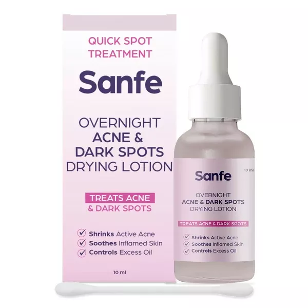 Sanfe Overnight Acne & Dark Spots Drying Lotion - 10 ml