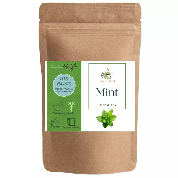 Satvi Wellness Mint Tea | Pudina Tea Bags - 20 tea bags