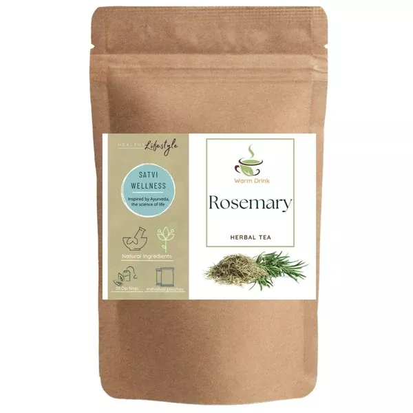 Satvi Wellness Rosemary Tea Bags | Herbal Tea - 20 tea bags