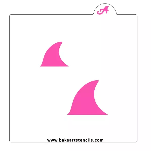 Shark Fin Cookie Stencil
