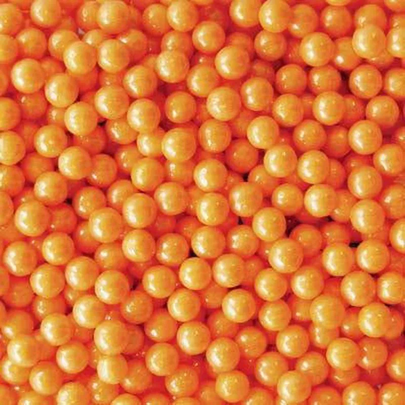 Shimmer Orange Candy Pearls Bulk