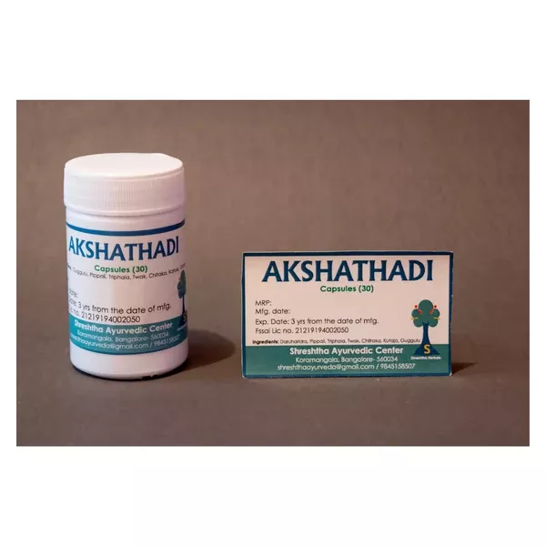 Shreshtha Herbals Akshathadi Capsules - 30 caps