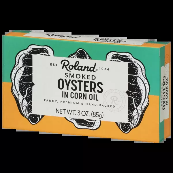 Smoked Oysters in Corn Oil (Roland) 3.0 oz (85g)