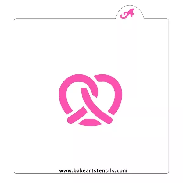 Soft Pretzel Cookie Stencil