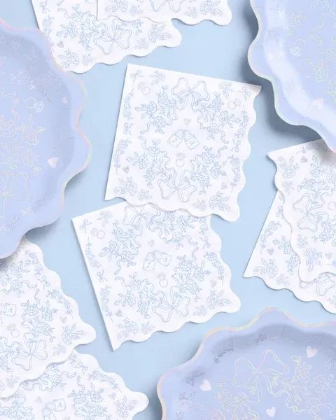 Something Blue Napkins - 25 printed napkins