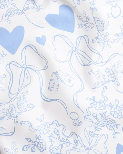 Something Blue Tablecloth - washable tablecloth