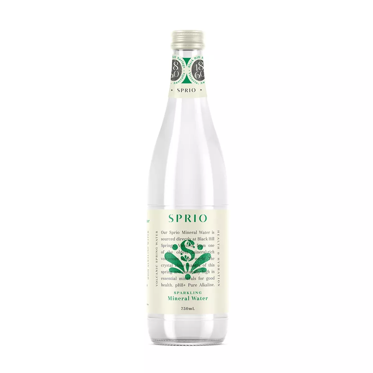 SPRIO 1860 Volcanic Spring Sparkling Mineral Water | 750mL