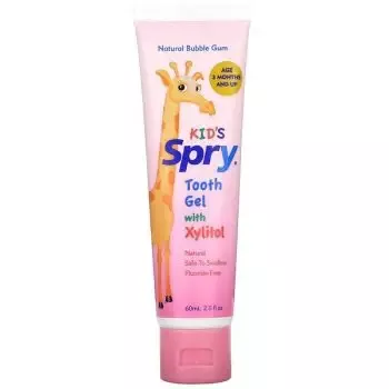 Spry Xylitol Kids Gel Toothpaste Bubble Gum 60ml