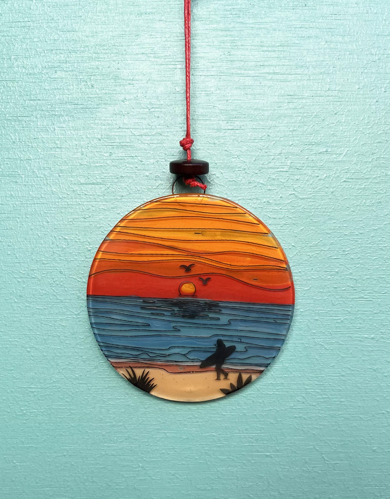 Sunset Surfer Night Light