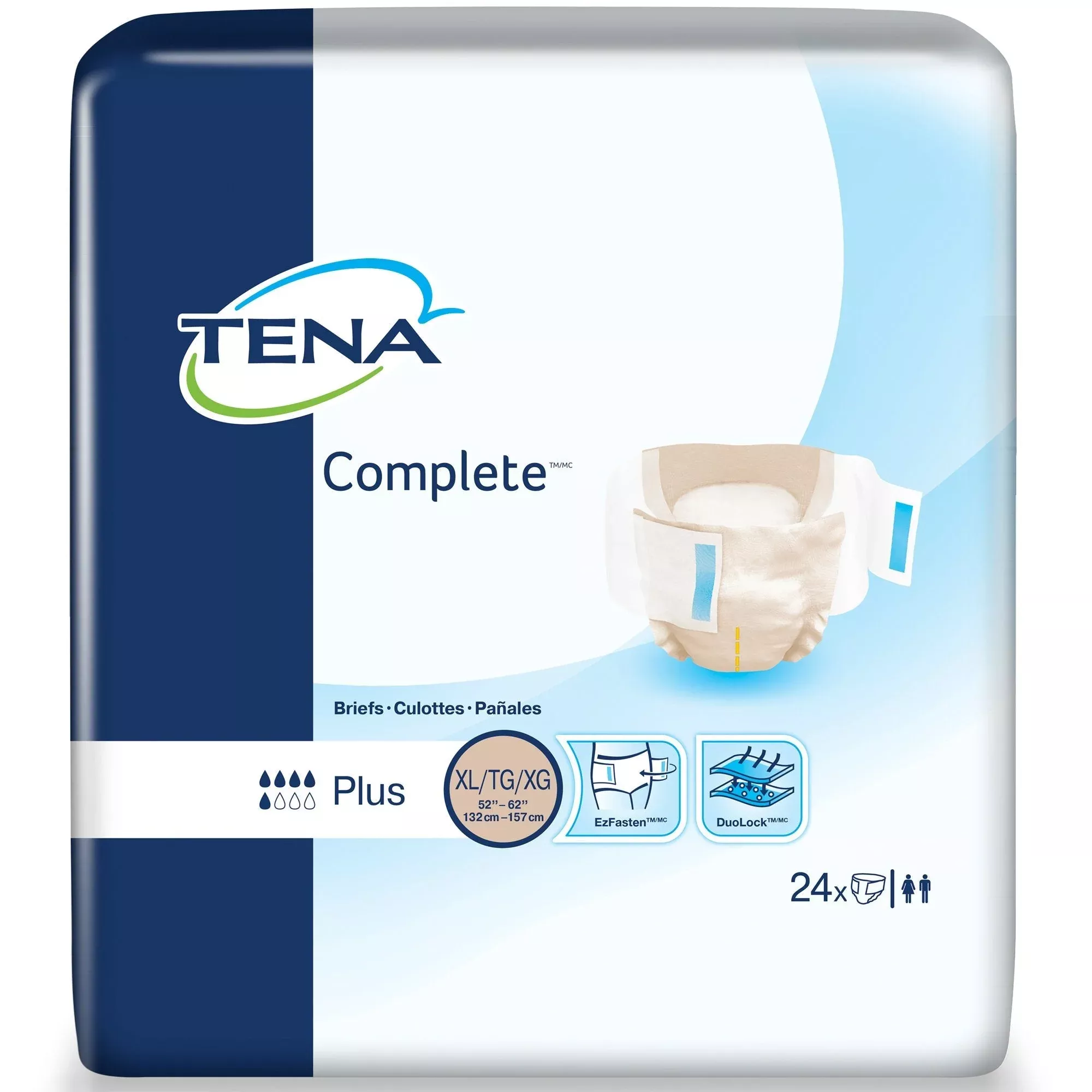 Tena Complete™ Plus Incontinence Brief, XL, 24 ct