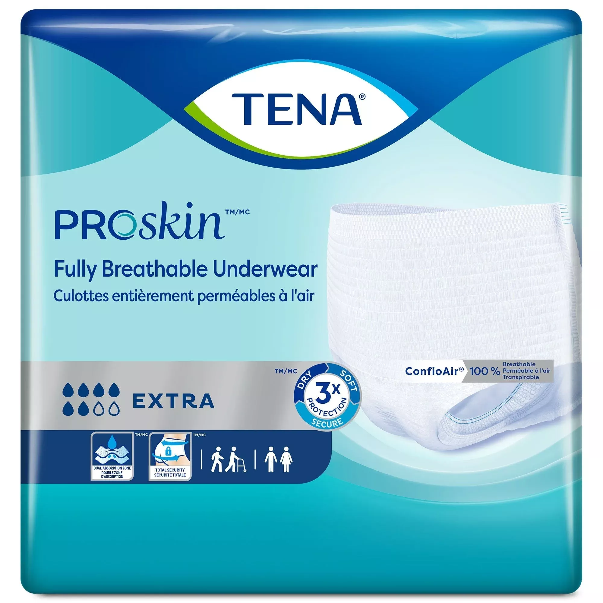 Tena Extra Absorbent Underwear, Extra XL, 12 ct