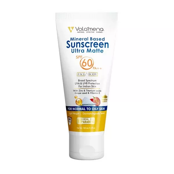 Volamena Mineral Based Sunscreen Gel Ultra Matte SPF 60 PA++ - 100 ml