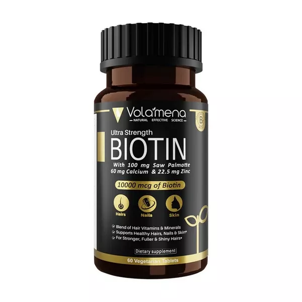 Volamena Ultra Strength 10000 mcg Biotin - Tablets - 60 tabs