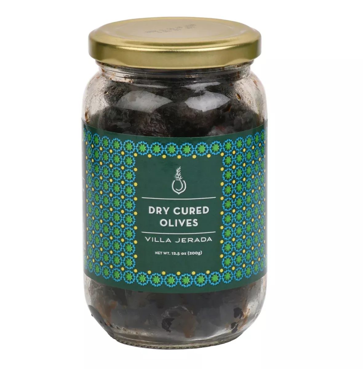 Whole Dry Cured Black Olives (Morocco) - Jar
