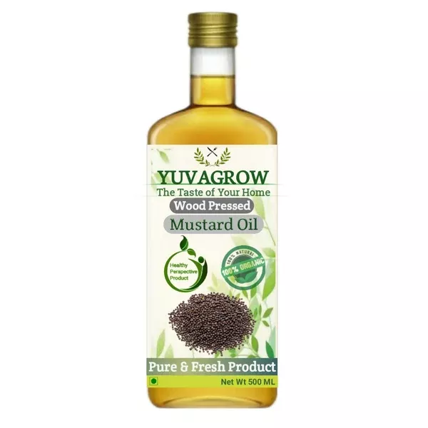 Yuvagrow Wood Pressed Mustard Oil - 500 ml