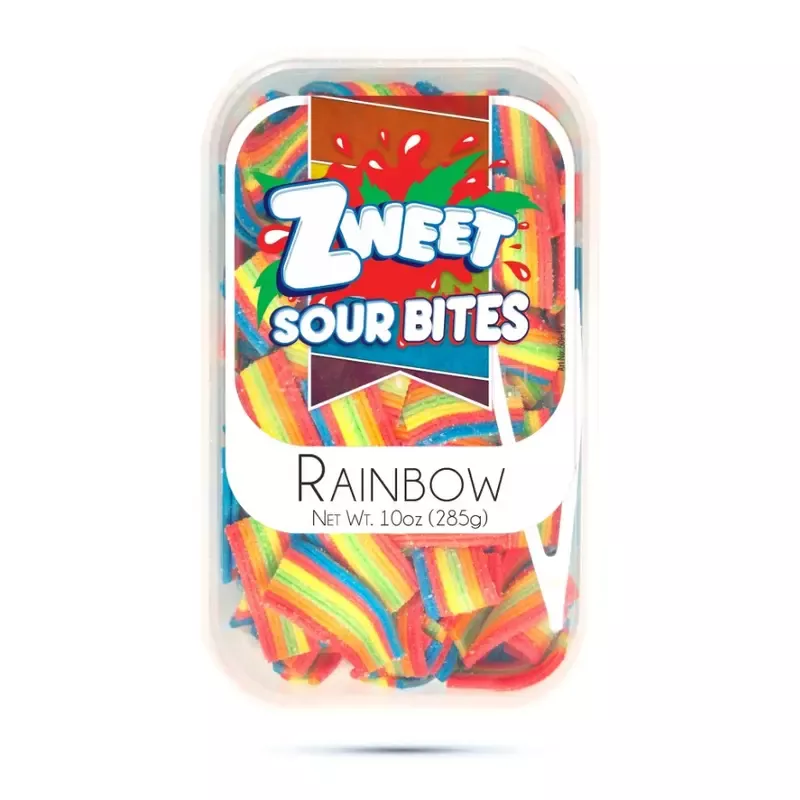 Zweet Rainbow Sour Gummies 10 oz. Tub