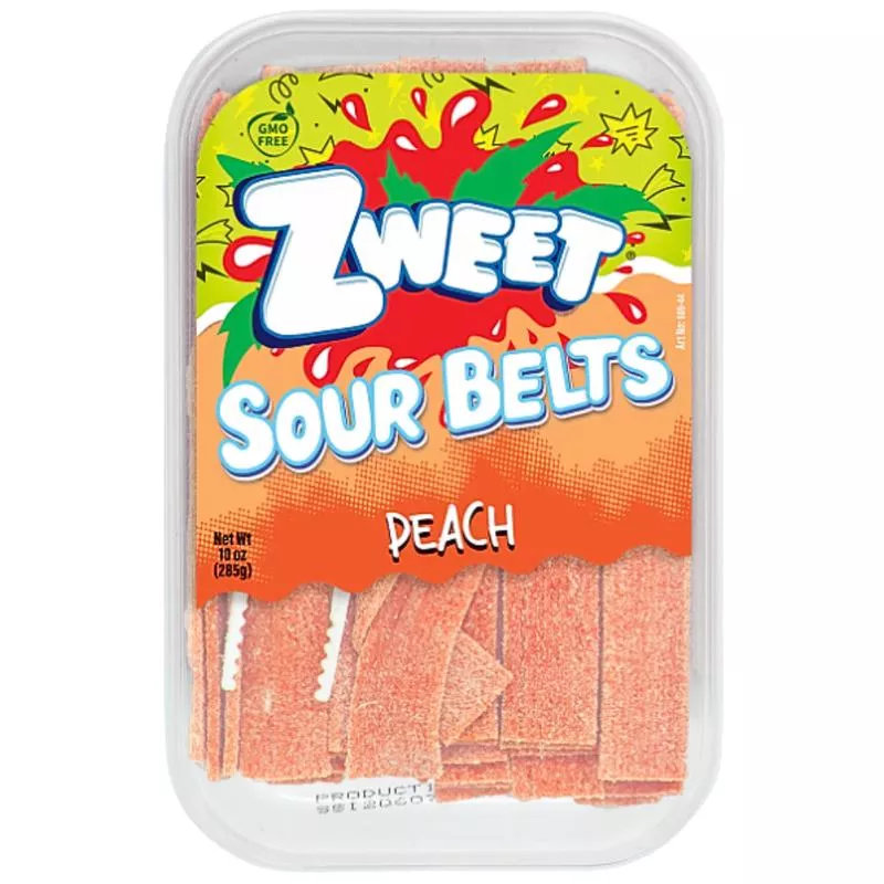 Zweet Sour Belts Peach – 10oz